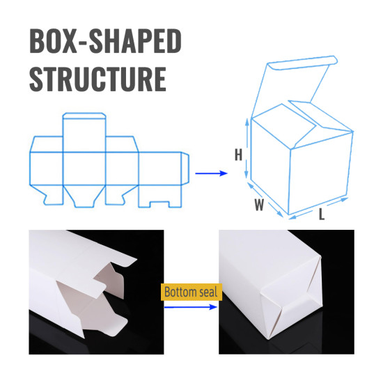 25pcs White Gift Box with Lid, 4x4x4 inch Square Box for Arts and Crafts Packaging, Perfect for Presents, Ideal Gift Box, White cardboard