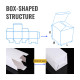 25pcs White Gift Box with Lid, 4x4x4 inch Square Box for Arts and Crafts Packaging, Perfect for Presents, Ideal Gift Box, White cardboard